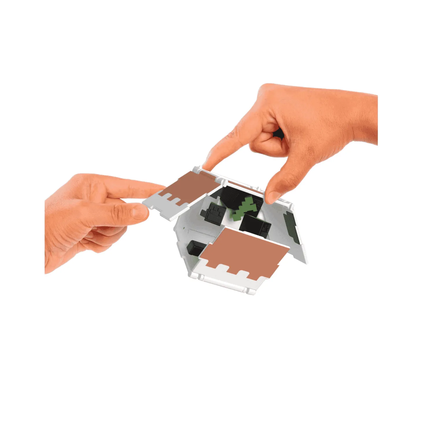 Minecraft Figura De Acción 2 En 1 Flippin Figs Panda Y Tarta