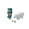 Minecraft Pack 2 Figuras Esqueleto vs Oso Polar