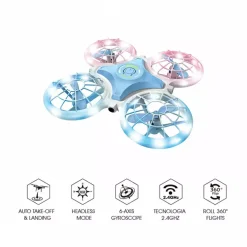 Mini Dron Led RC con Vuelo 360º