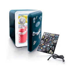 Mini Nevera - Portatil: Gamer (6 Latas) (Azul)