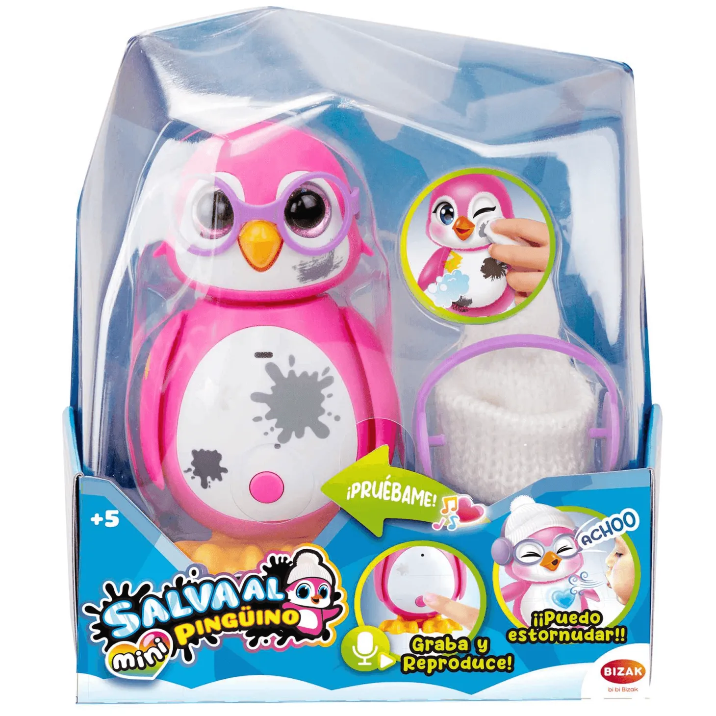 Mini Salva Al Pingüino Muñeco Surtido