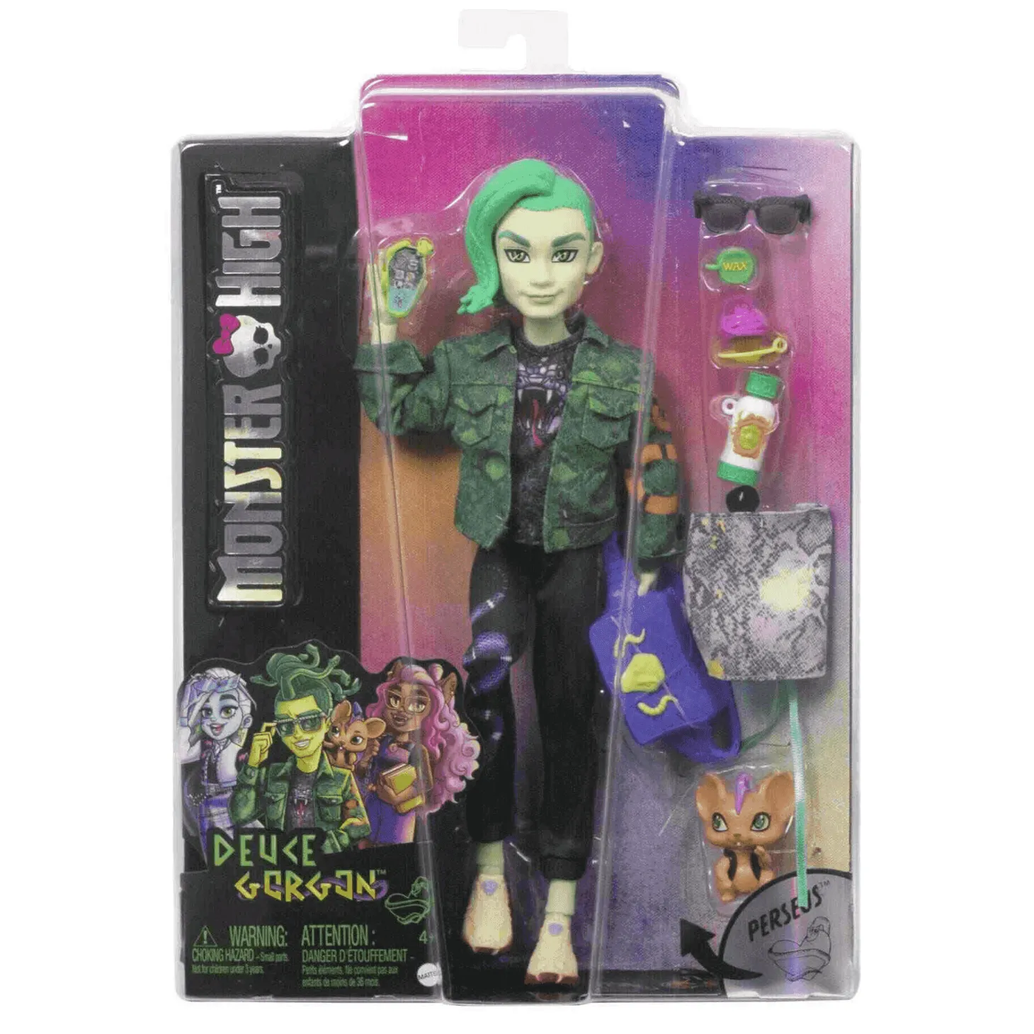 Monster High Muñeco Deuce Gorgon articulado