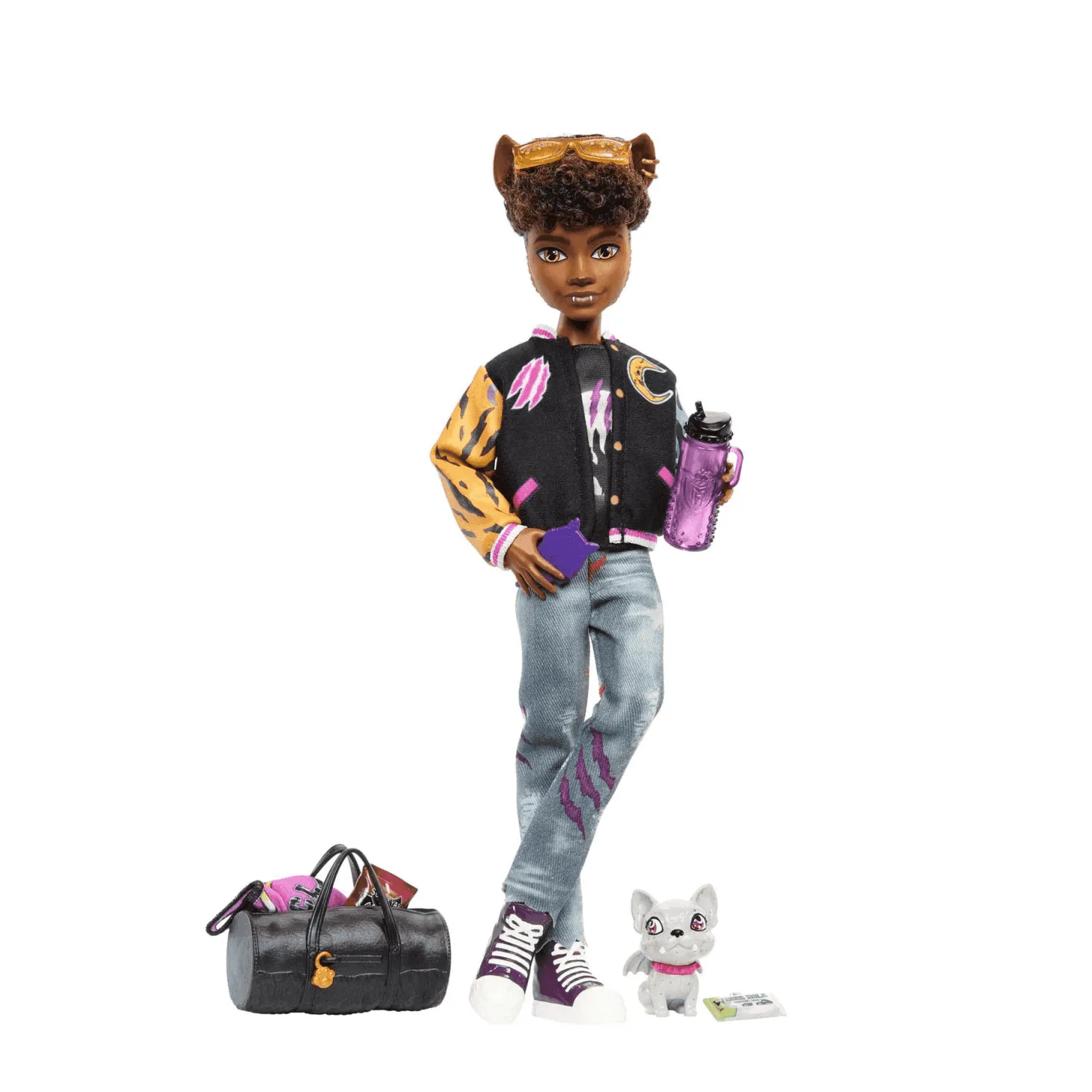 Monster High Clawd Wolf Muñeco articulado con mascota y accesorios de moda