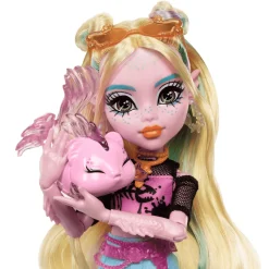 Monster High Muñeca Lagoona Blue de Monster High con Mascota Neptuna y Accesorios