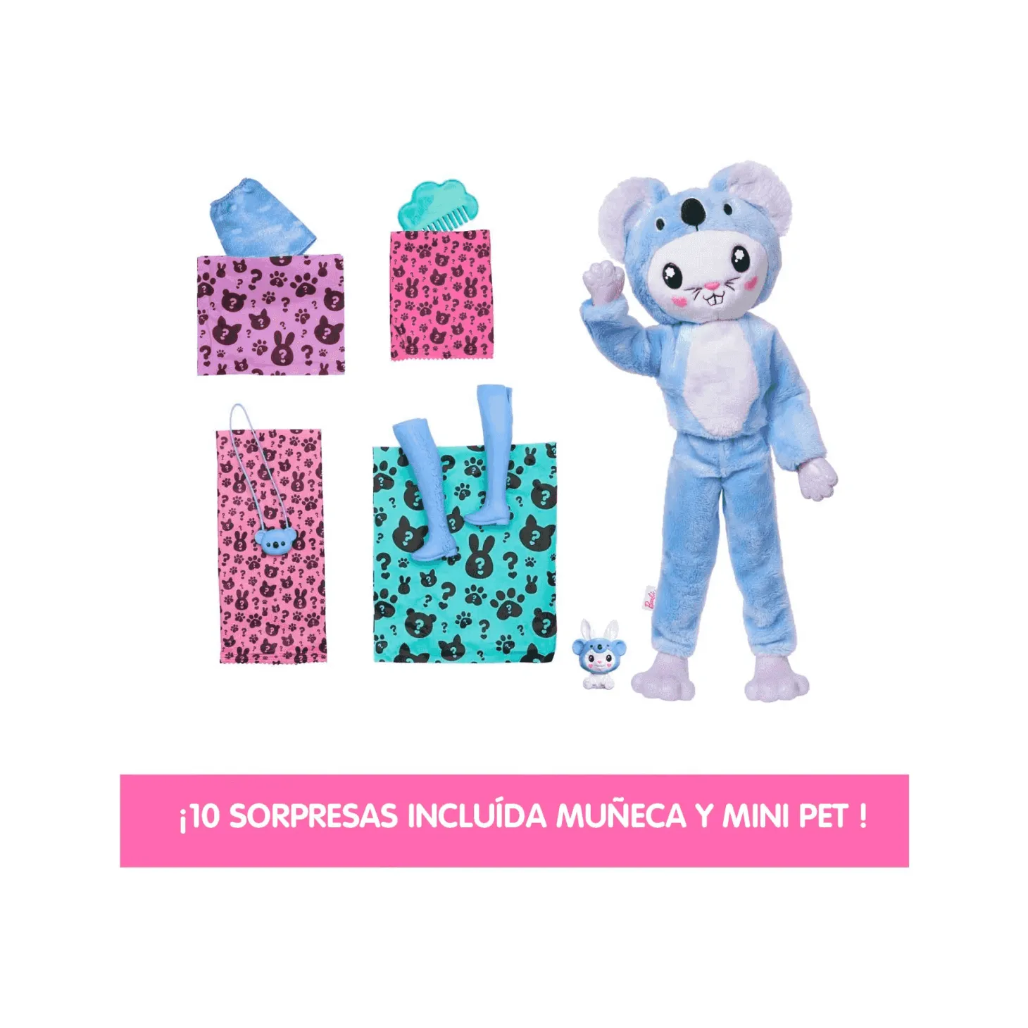 Muñeca Barbie Cutie Reveal Disfraces Conejo-Koala Mattel