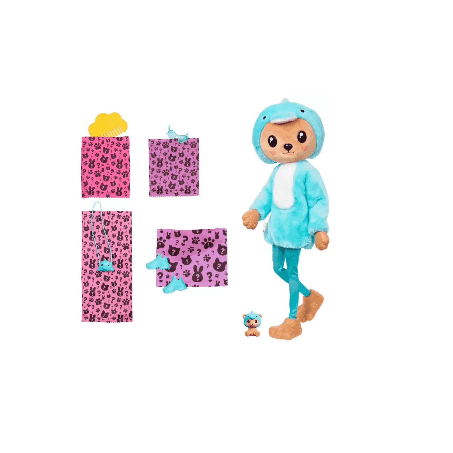 Muñeca Barbie Cutie Reveal Disfraces Osito-Delfín Mattel