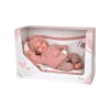 Muñeca Elegance 40 Cm Andie Rosa con manta y peso
