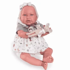 Muñeca Mi Primer Reborn Daniela con Peluche - Antonio Juan