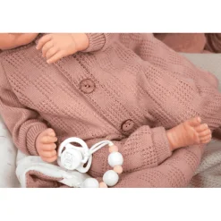 Muñeca Reborn Elba Rosa con Saco Dormir 40 cm- Arias