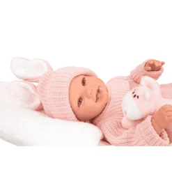 Muñeca Reborn Lucía 45 cm con Cojín y Peluche