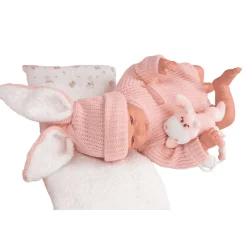 Muñeca Reborn Lucía 45 cm con Cojín y Peluche