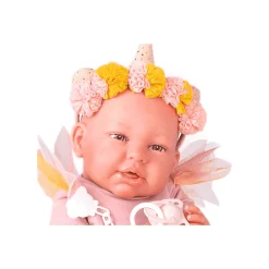Muñecas Antonio Juan Mi Primer Reborn Daniela Hada con Diadema