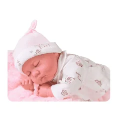 Muñecas Antonio Juan Recien Nacida Luna Dormidita con Cojín