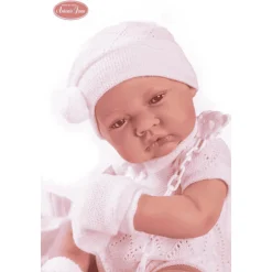 Muñecas Antonio Juan Recién Nacida con Toquilla de Punto