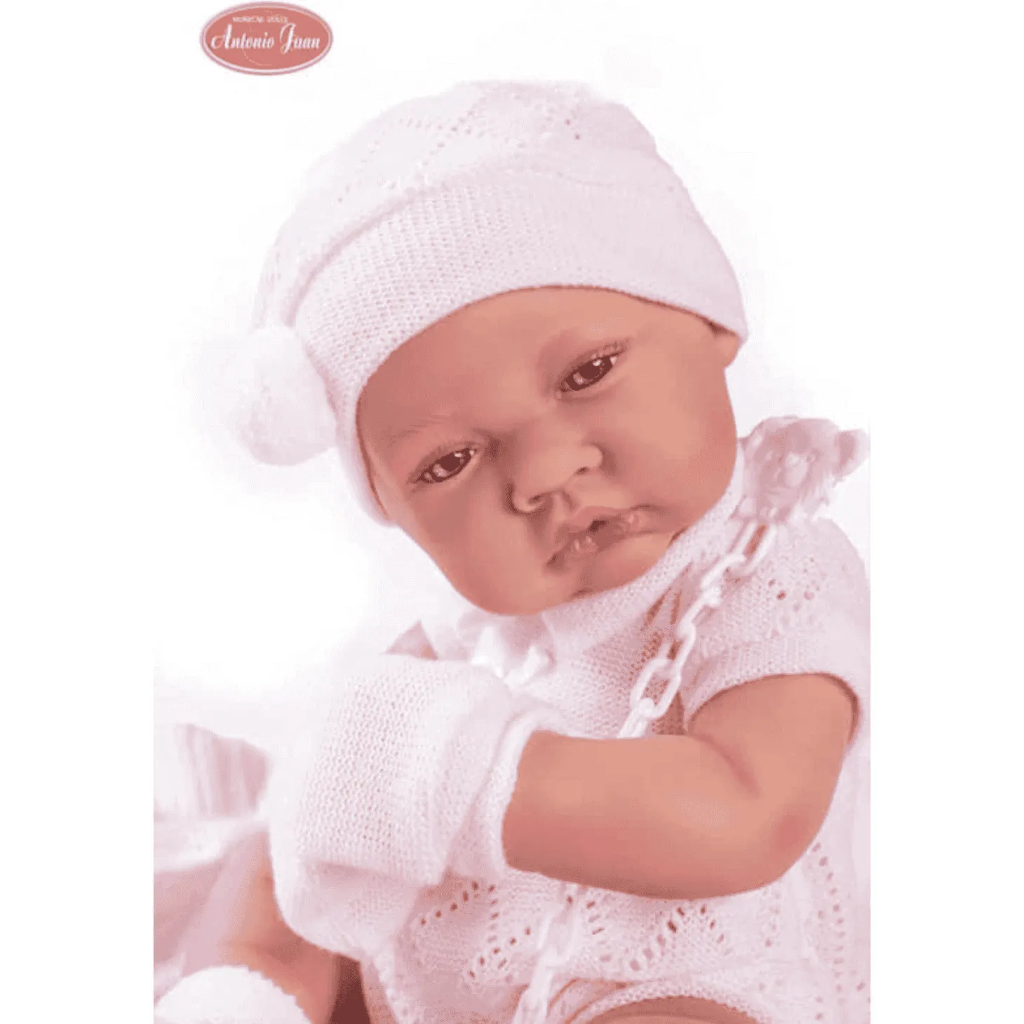 Muñecas Antonio Juan Recién Nacida con Toquilla de Punto