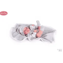 Muñecas Antonio Juan Recién Nacida Baby Toneta con Toquilla