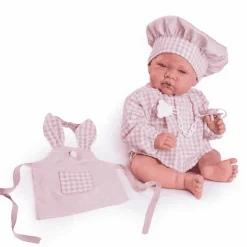 Muñecas Antonio Juan Recién Nacida Cocinera con Delantal 42 cm