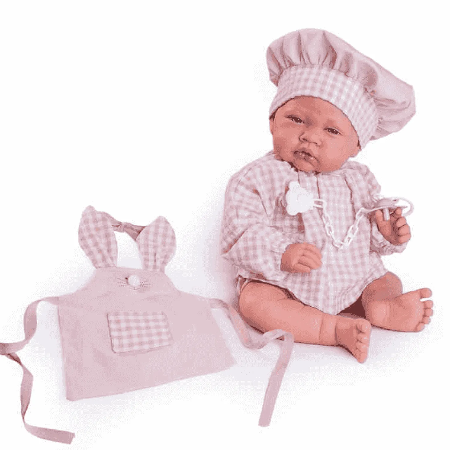 Muñecas Antonio Juan Recién Nacida Cocinera con Delantal 42 cm