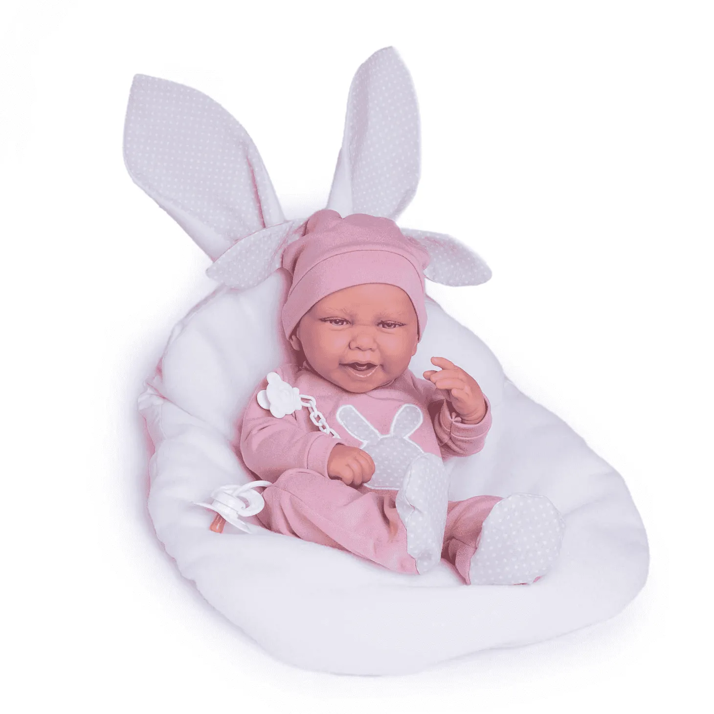 Muñecas Antonio Juan Recién Nacida Carla Conejita con Cojín
