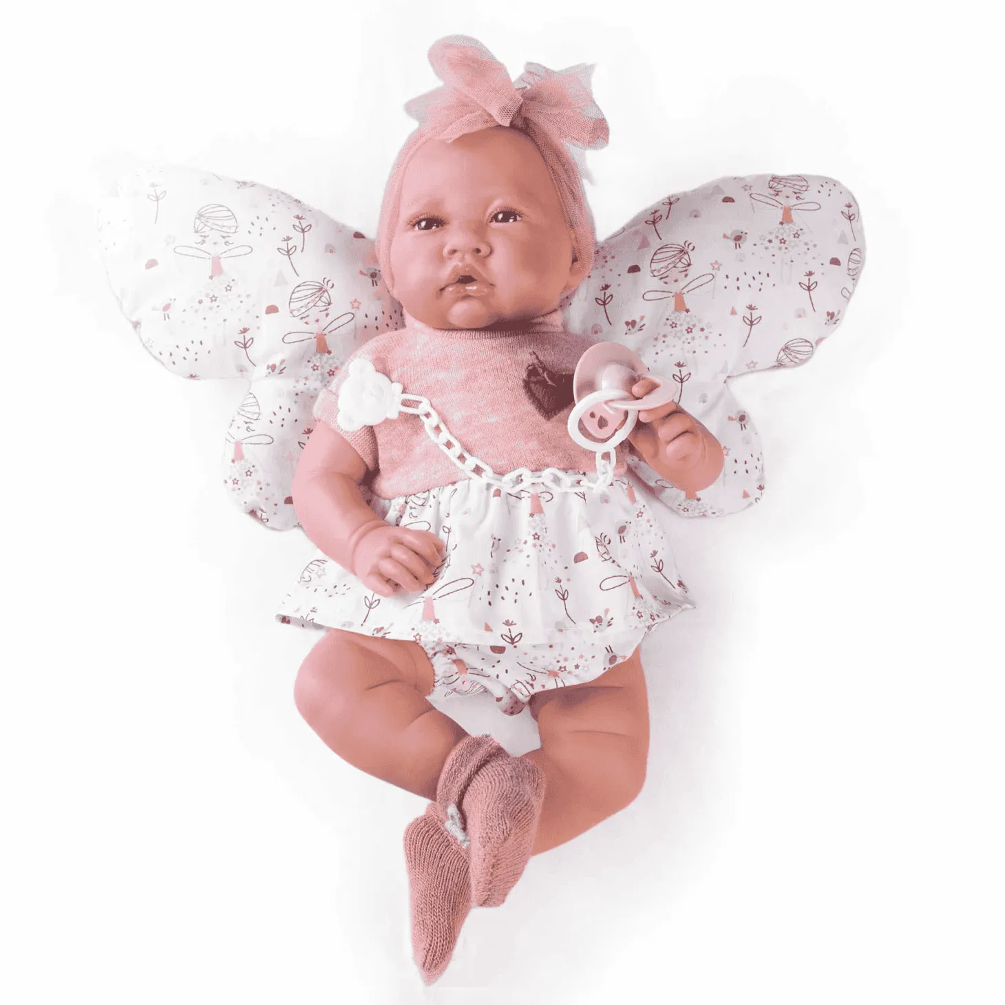 Muñecas Antonio Juan Recién Nacida con Cojín Mariposa 42 cm