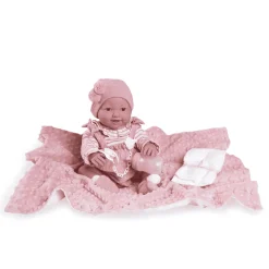 Muñecas Antonio Juan Recién Nacida Mia hace Pipí con Manta 42 cm