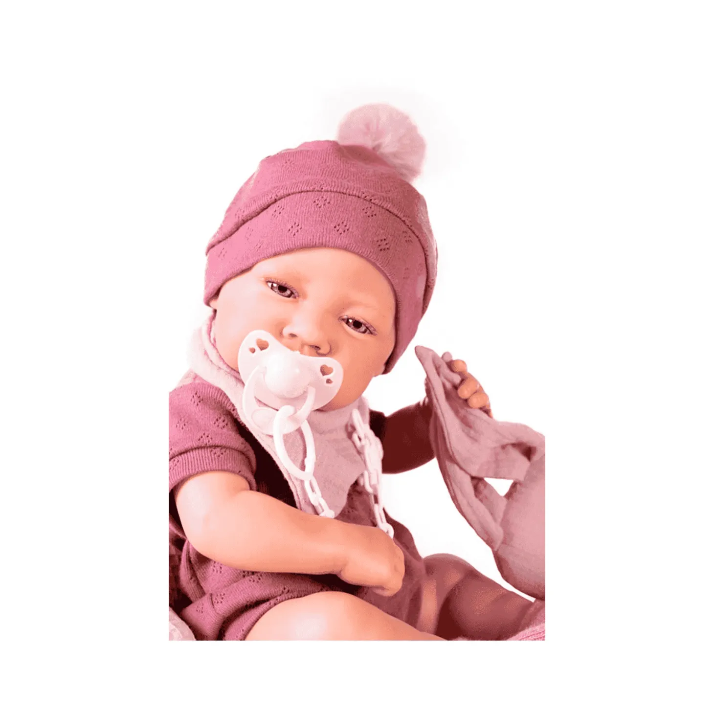 Muñecas Antonio Juan Recién Nacida con Dou Dou Conejito y Cojín Estrella