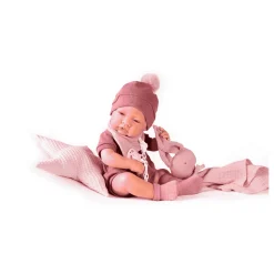 Muñecas Antonio Juan Recién Nacida con Dou Dou Conejito y Cojín Estrella