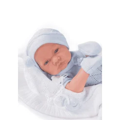 Muñecas Antonio Juan Recién Nacido con toquilla de punto