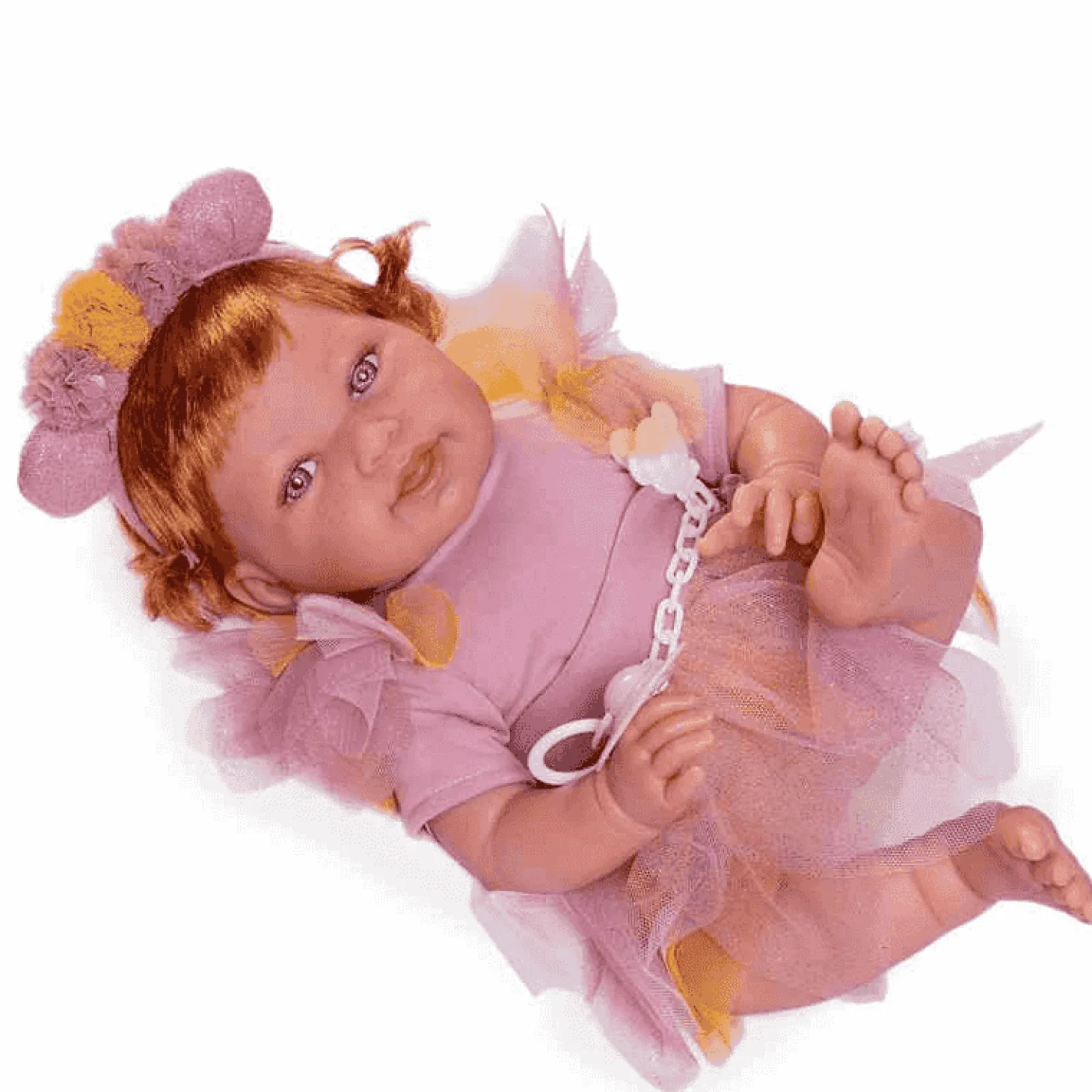 Muñecas Antonio Juan Recién Nacida Pipa Hada con Diadema 42cm