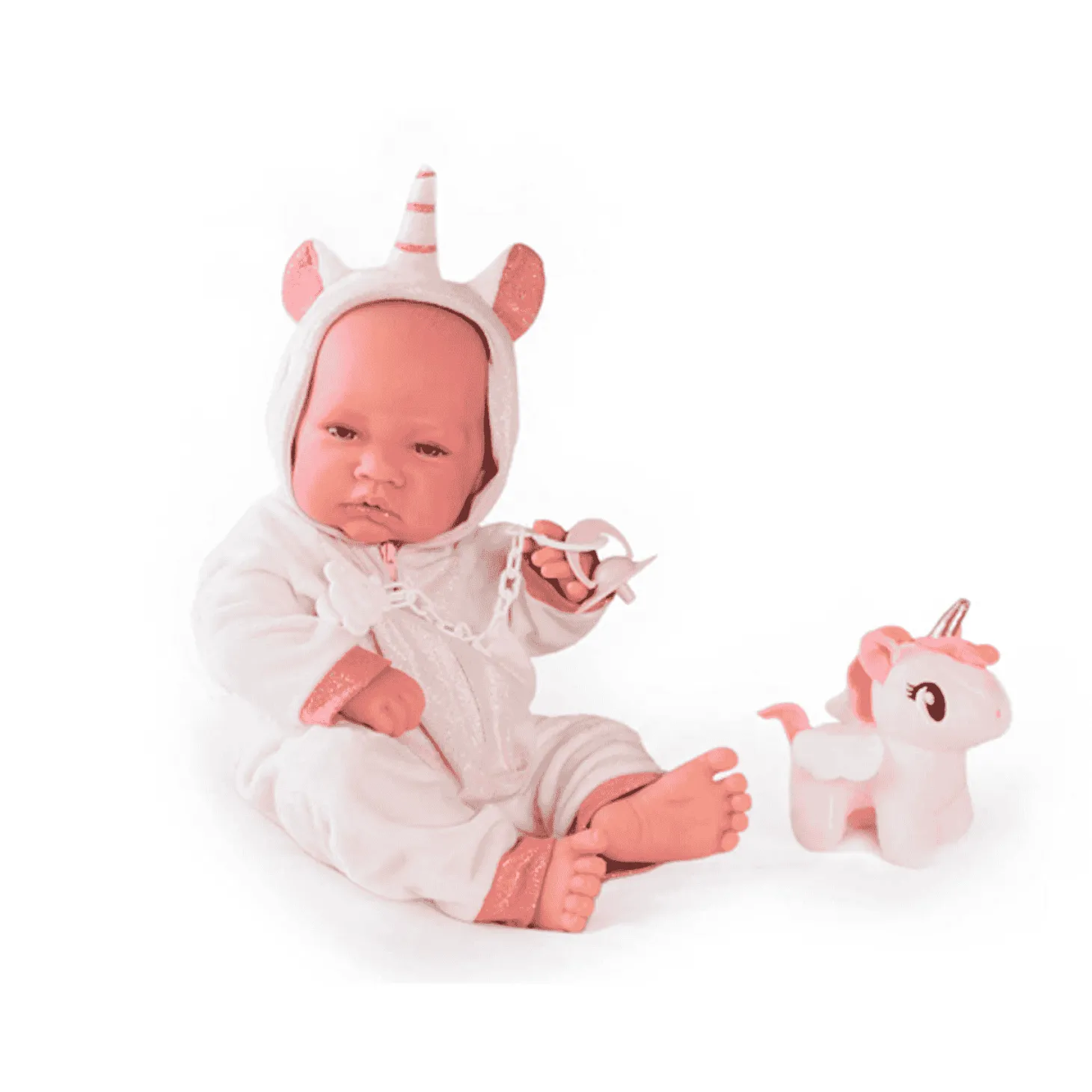 Muñecas Antonio Juan Recién Nacida con Disfraz de Unicornio