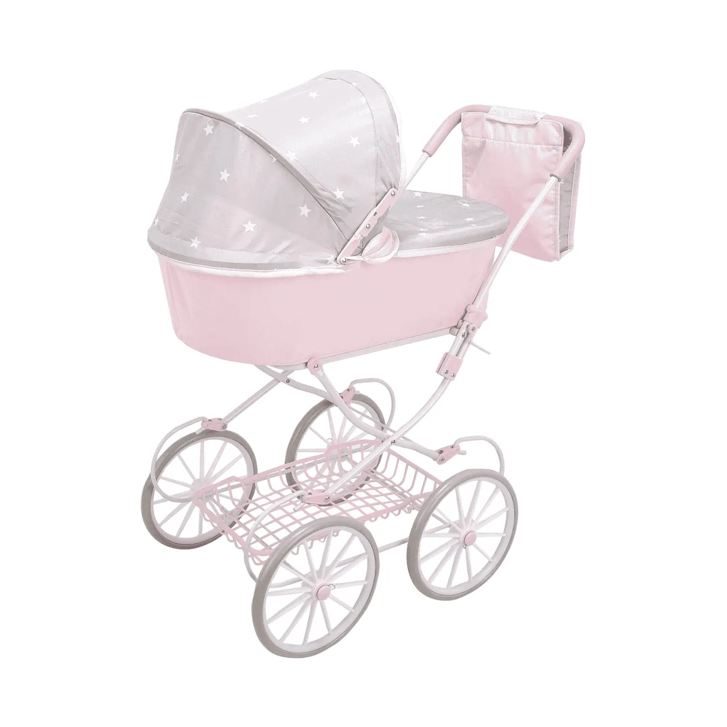 Muñecas Arias Coche con Capota Plegable Emma con Bolso