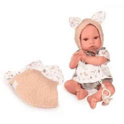 Muñeco Recién Nacido Erik con Portabebé - Antonio Juan