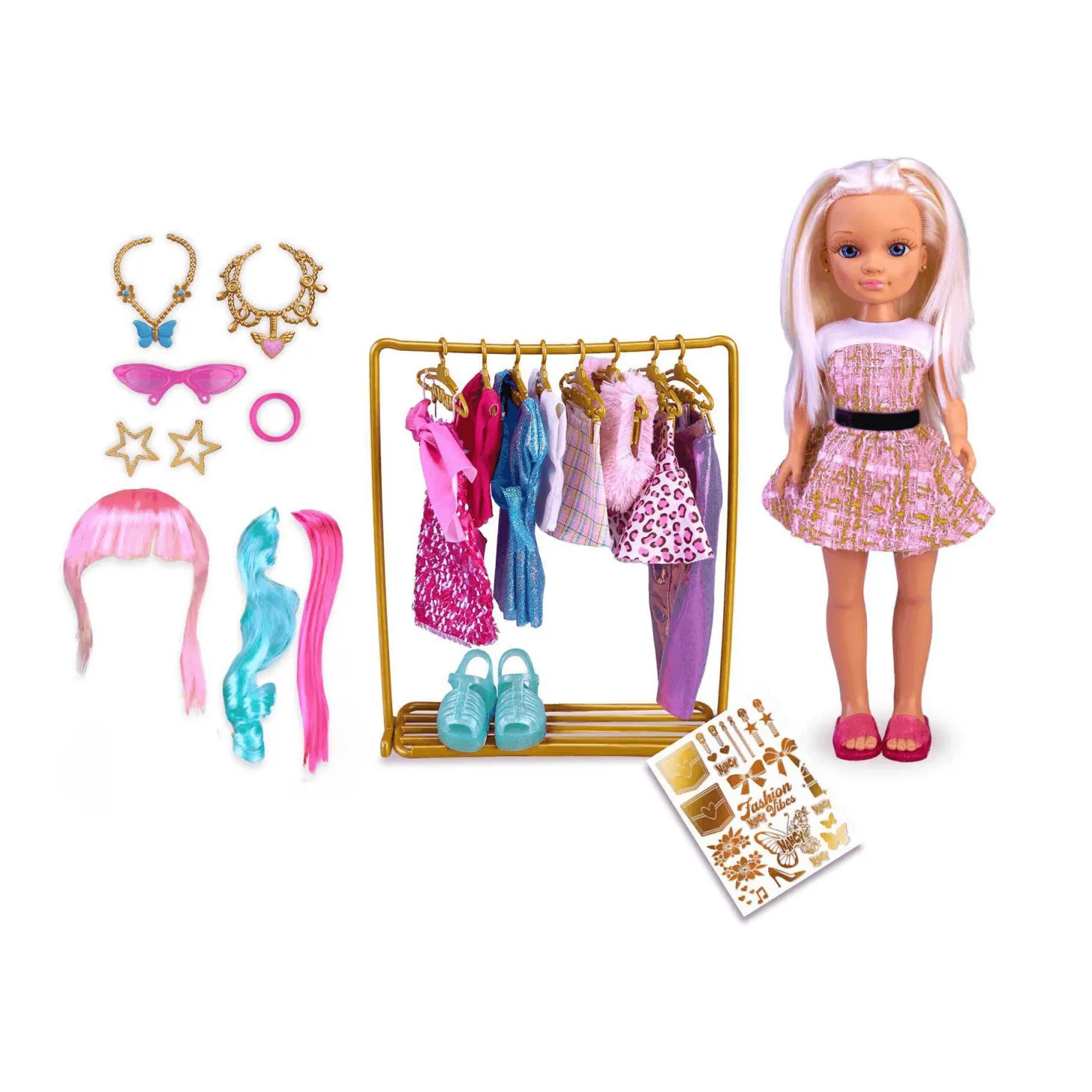 Nancy Vestidor de Looks Muñeca con Complementos