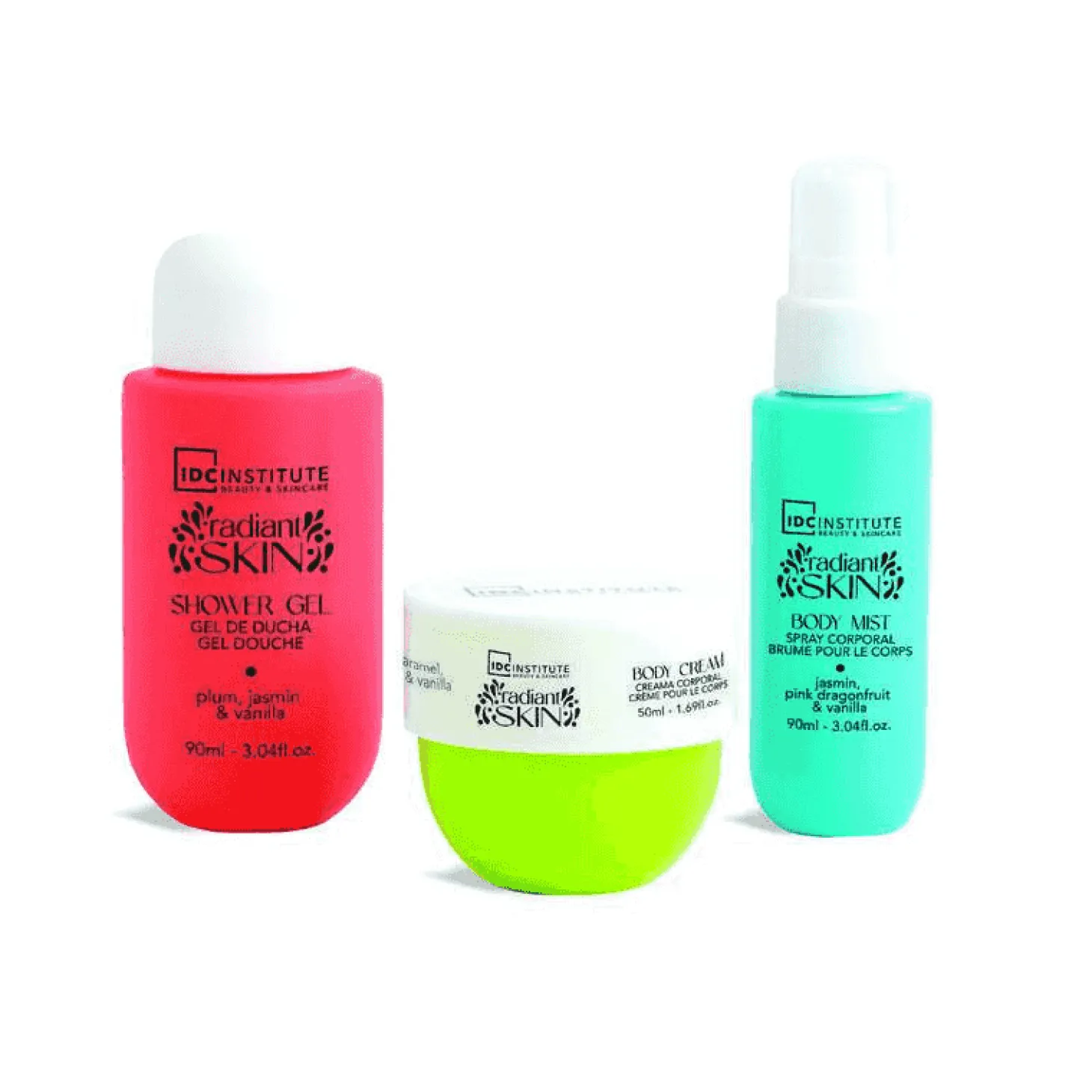 Neceser IDC Radiant Skin – Set Cuidado Corporal 3 Piezas