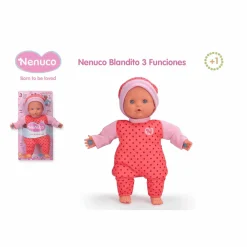 Nenuco Muñeco Blandito 3 Funciones Rosa
