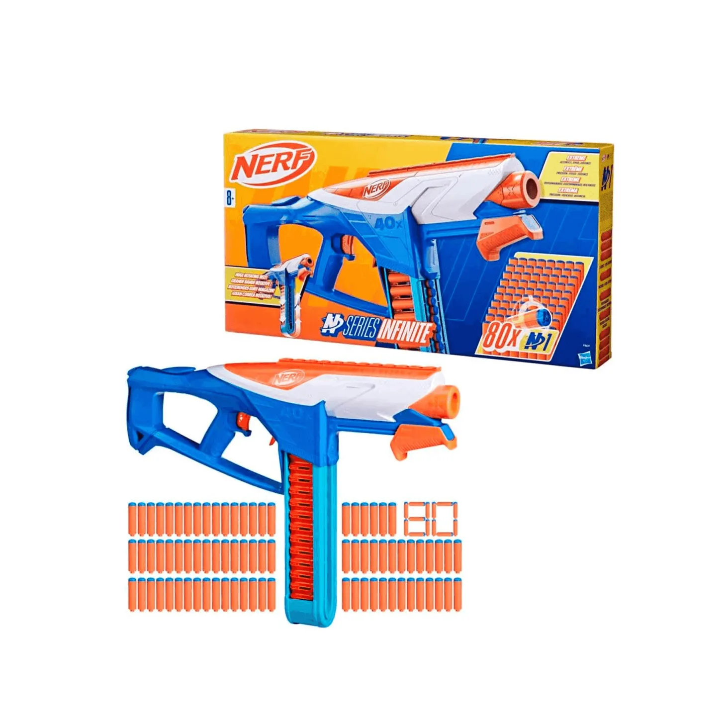 Nerf N Series Infinite Lanzador con 80 Dardos