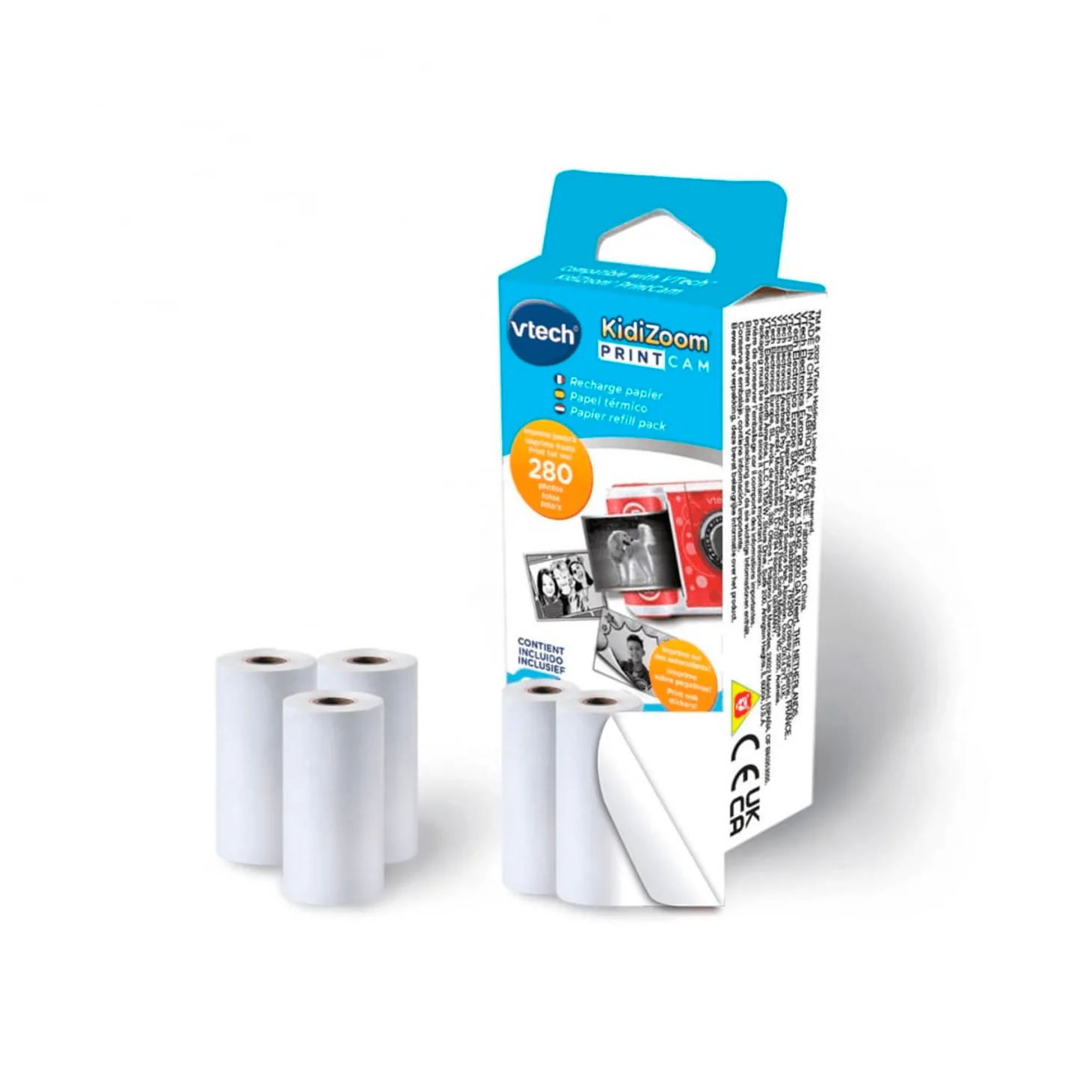 Pack 5 Rollos Recambio de Papel Térmico