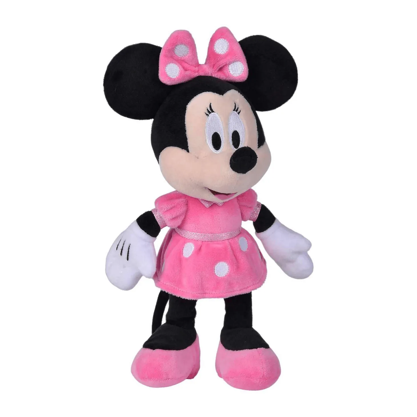 Peluche Minnie Con Vestido Rosa 25 cm