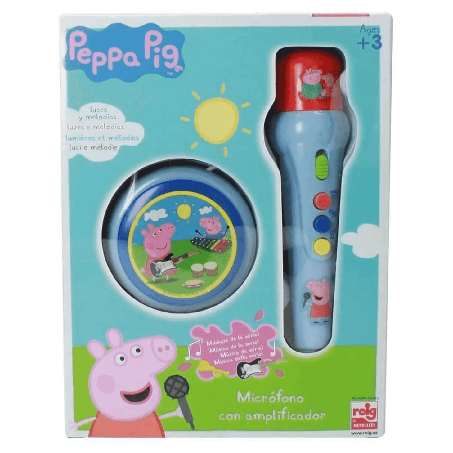 Peppa Pig Micrófono con amplificador