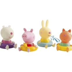 Peppa Pig Pack 4 Figuritas | Juguetes para el baño