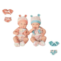 PequeBB Bebé Animalitos Traviesos – Muñeco de 25 cm con traje de animalitos (18m+)