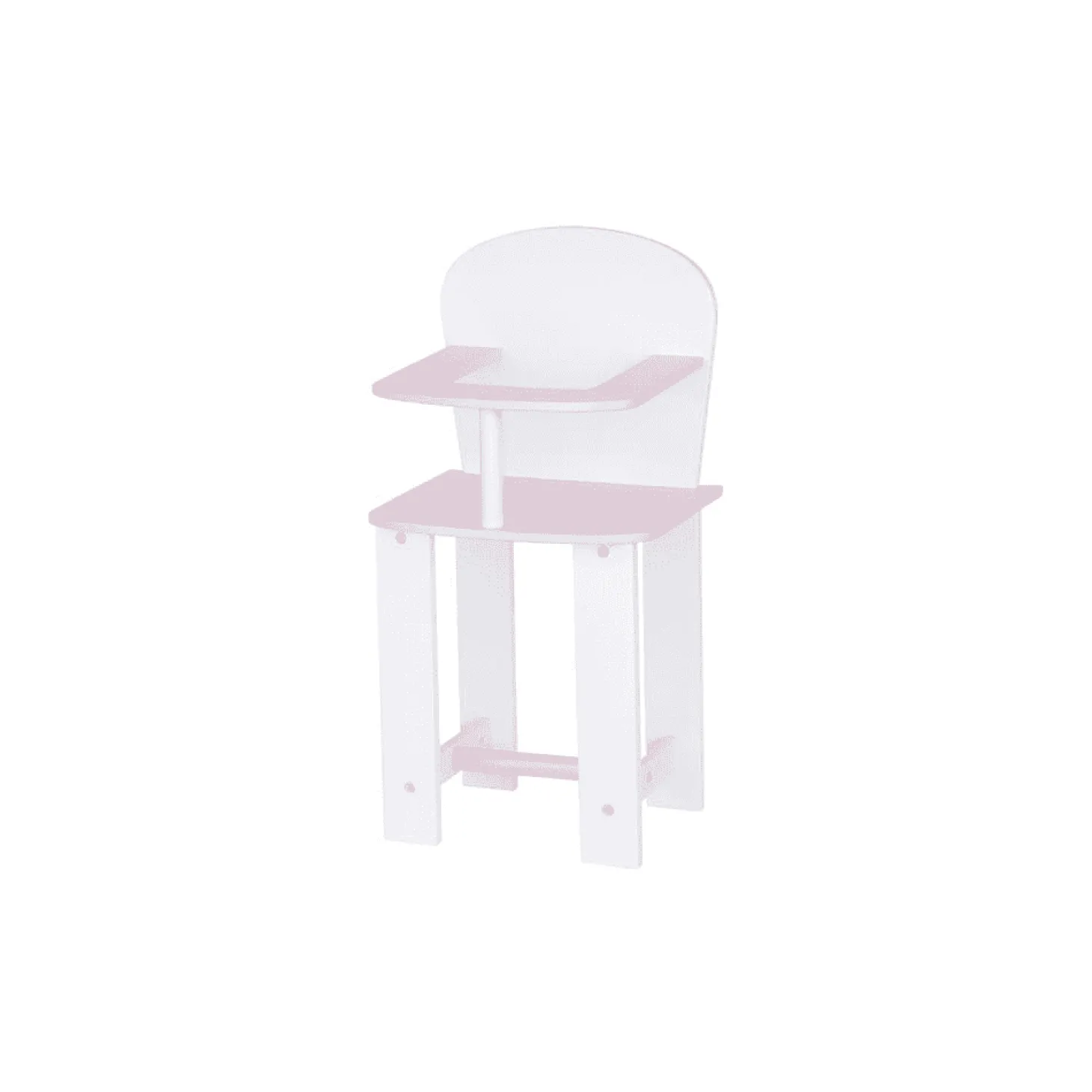 PequeTrona PequeBB – Trona de madera para muñecas bebé (3+)