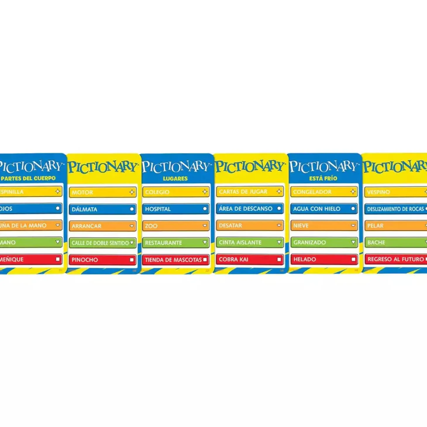 Pictionary – Juego de mesa familiar con pizarras, rotulador y reloj de arena