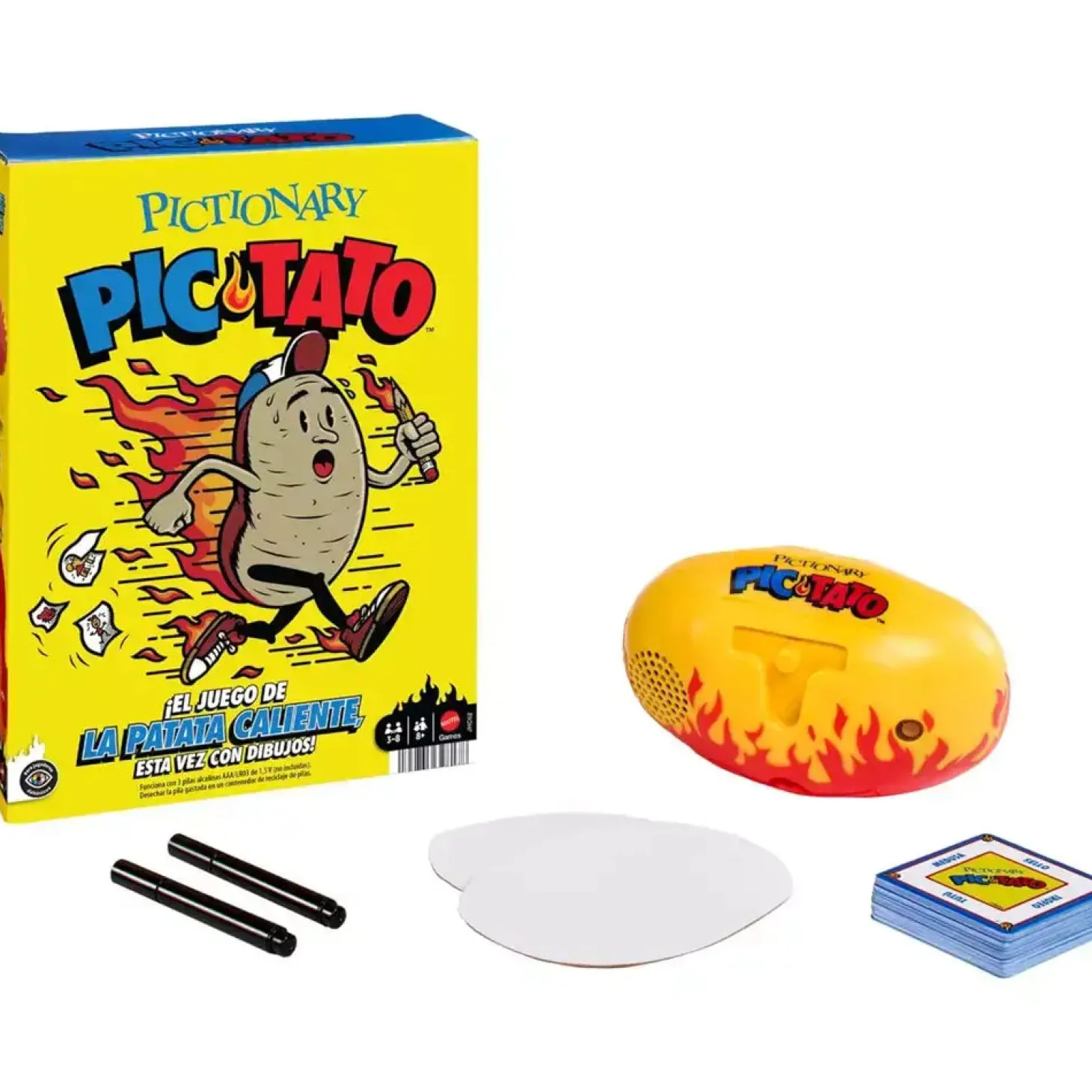 Pictionary Pic-Tato – Juego de la “patata caliente” que habla y pone música (pistas en español)