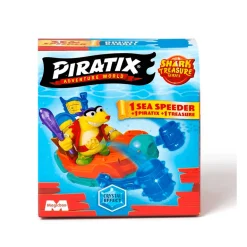 Piratix Shark Treasure Sea Speeders ¡Una Aventura en Cada Figura!