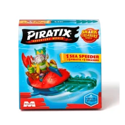 Piratix Shark Treasure Sea Speeders ¡Una Aventura en Cada Figura!