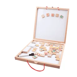 Pizarra magnética de viaje 2 en 1 con letras y números (Eurekakids)