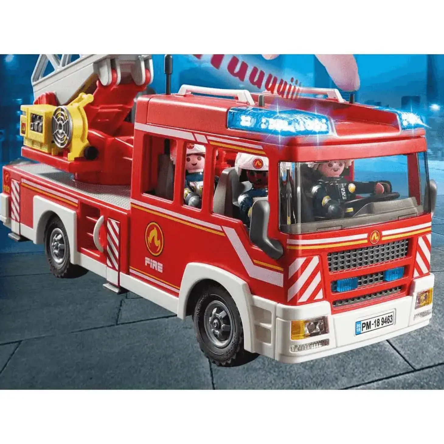 Playmobil Action Heroes Camión de bomberos con escalera