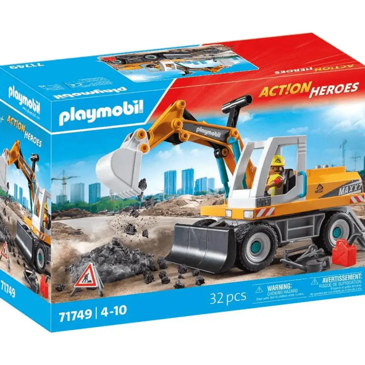 Playmobil Action Heroes Excavadora grande