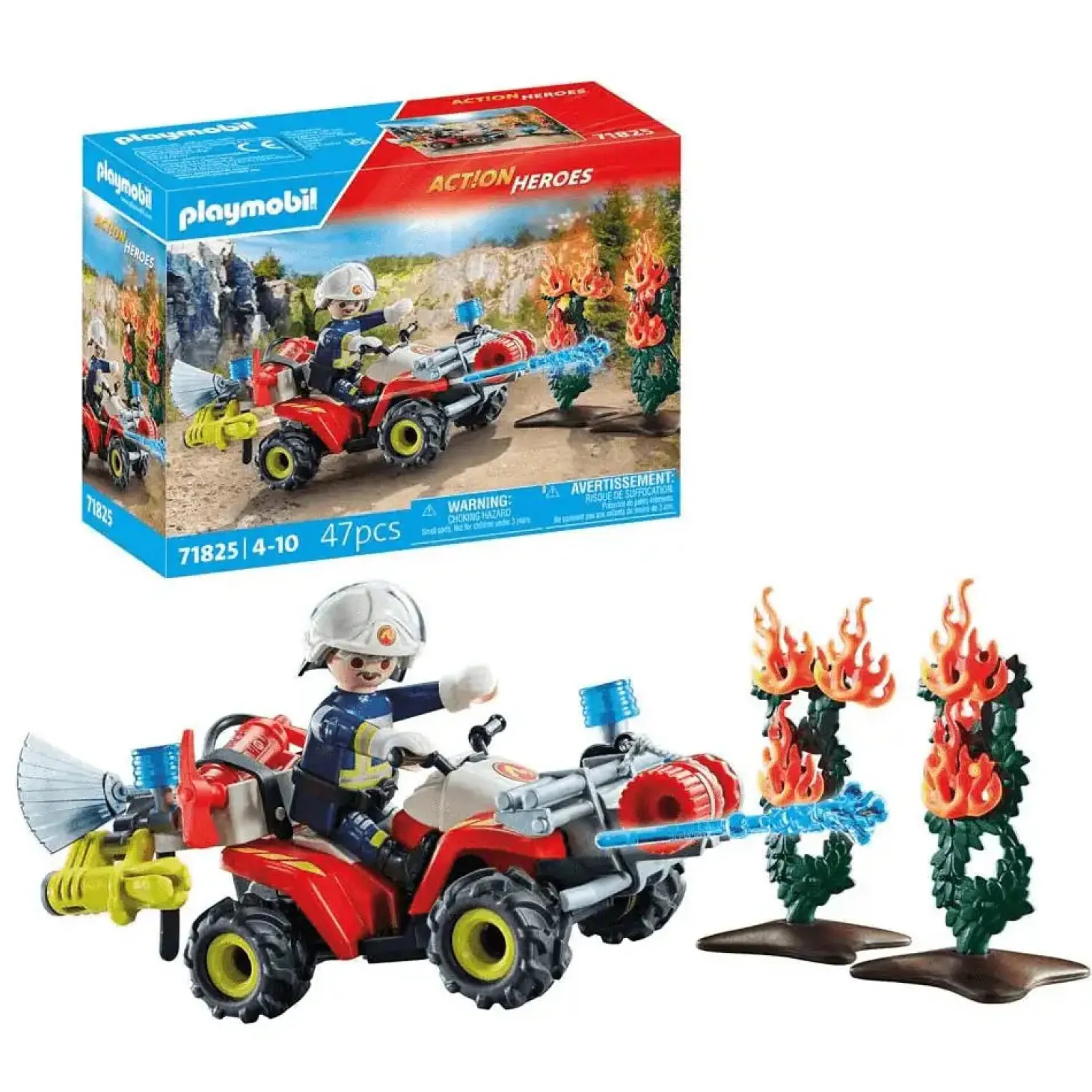 Playmobil Action Heroes Quad de bomberos